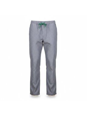 Figs Mens Gray Elastic Waist Drawstring Scrub Pants Technical Size M